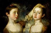 Thomas Gainsborough Mary and Margaret Gainsborough, the artist's daughters oil painting